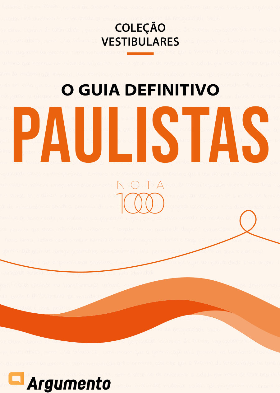 Capa de O Guia Definitivo Paulista, Coleção Vestibulares