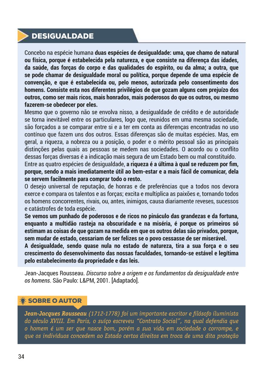 Página 34 do Guia Definitivo dos Repertórios Nota 1000, com o verbete Desigualdade